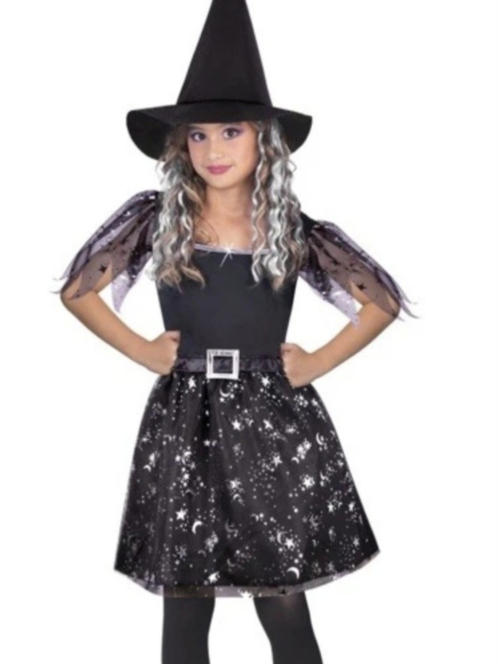 Celestial Witch Girls Halloween Costume Size Medium (7-8) & Large (10-12) NEW